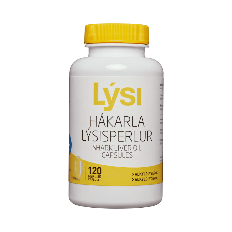 Lýsi Shark Liver Oil Pearls (120 capsules)