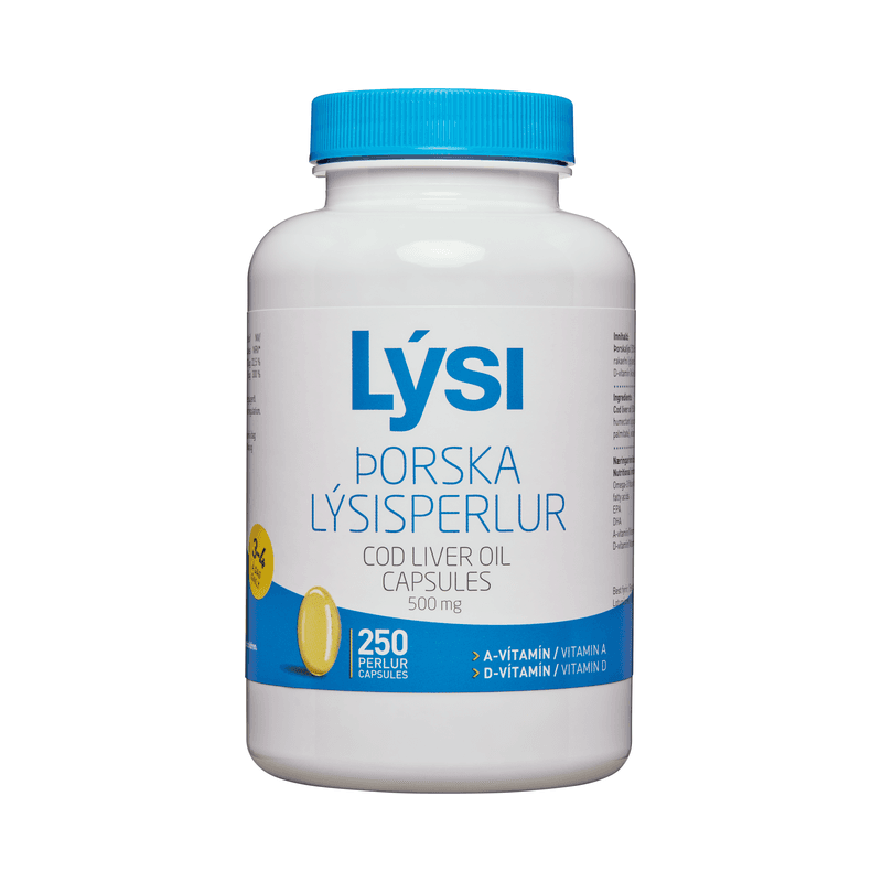 Lýsi Cod Liver Oil Pearls (250 capsules)