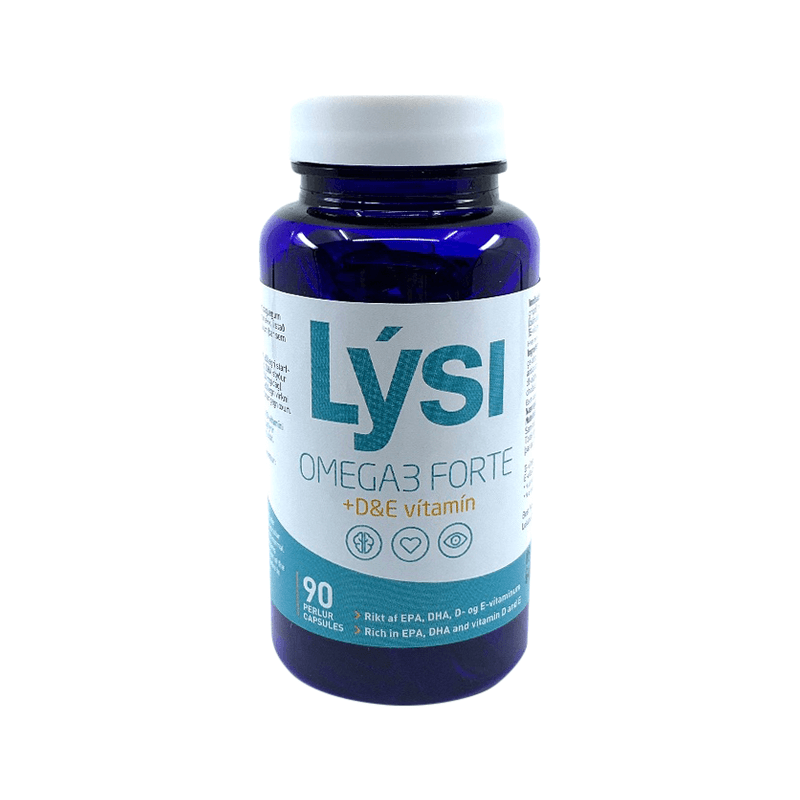 Lýsi Omega-3 Forte + Vitamin D & E (90 capsules)
